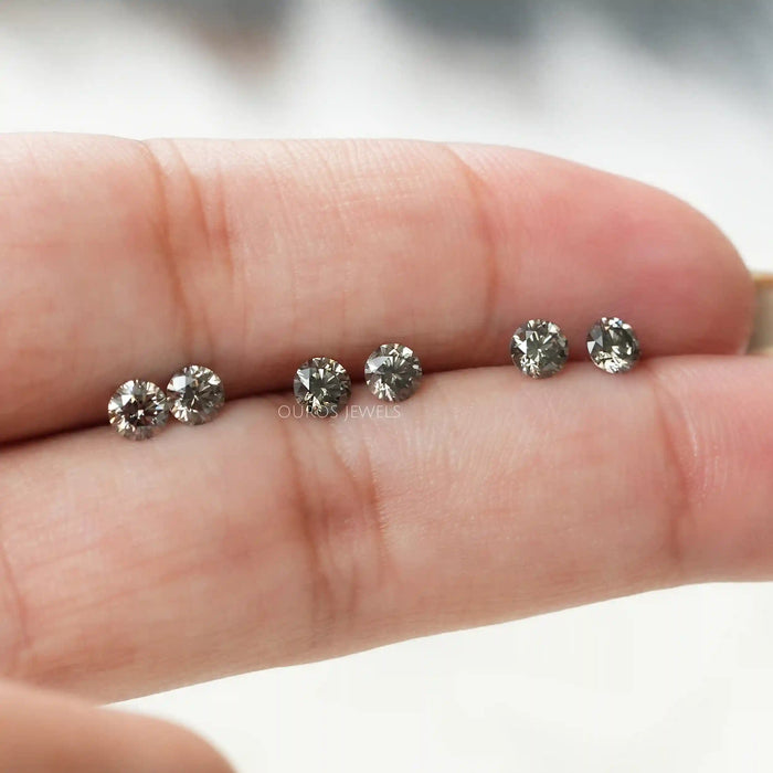 Black Round Cut Lab Grown Diamond Loose