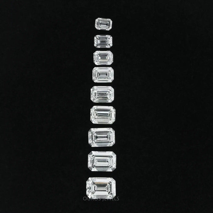 Loose Emerald Cut Lab Diamond Loose
