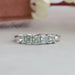 Princess Cut Lab Grown Five Stone Diamond Ring Green 4.00 US