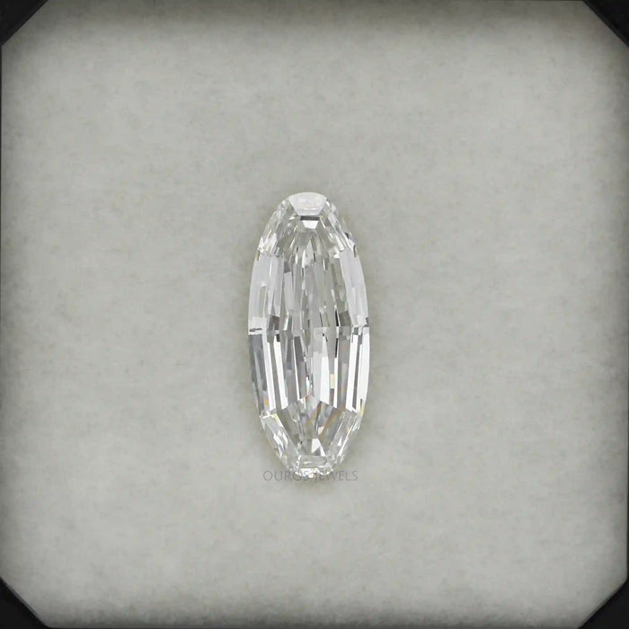 Step Cut Long Oval Lab Grown Diamond Loose