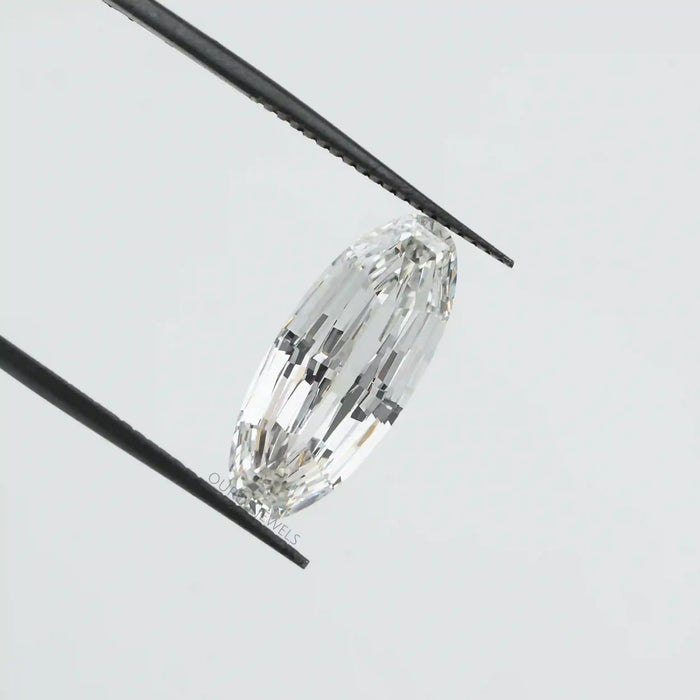 Step Cut Long Oval Lab Grown Diamond Loose