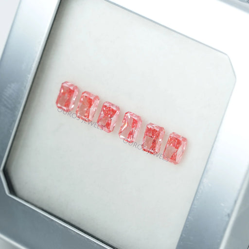 Pink Radiant Cut Lab Grown Diamond Loose