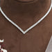 Princess Cut Tennis Necklace Necklaces