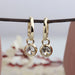 Round Diamond Bezel Set Hoop Earrings