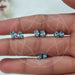 Lab Grown Blue Oval Diamond Earrings Studs