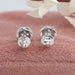 Green Oval Shaped Diamond Studs Earrings Earring