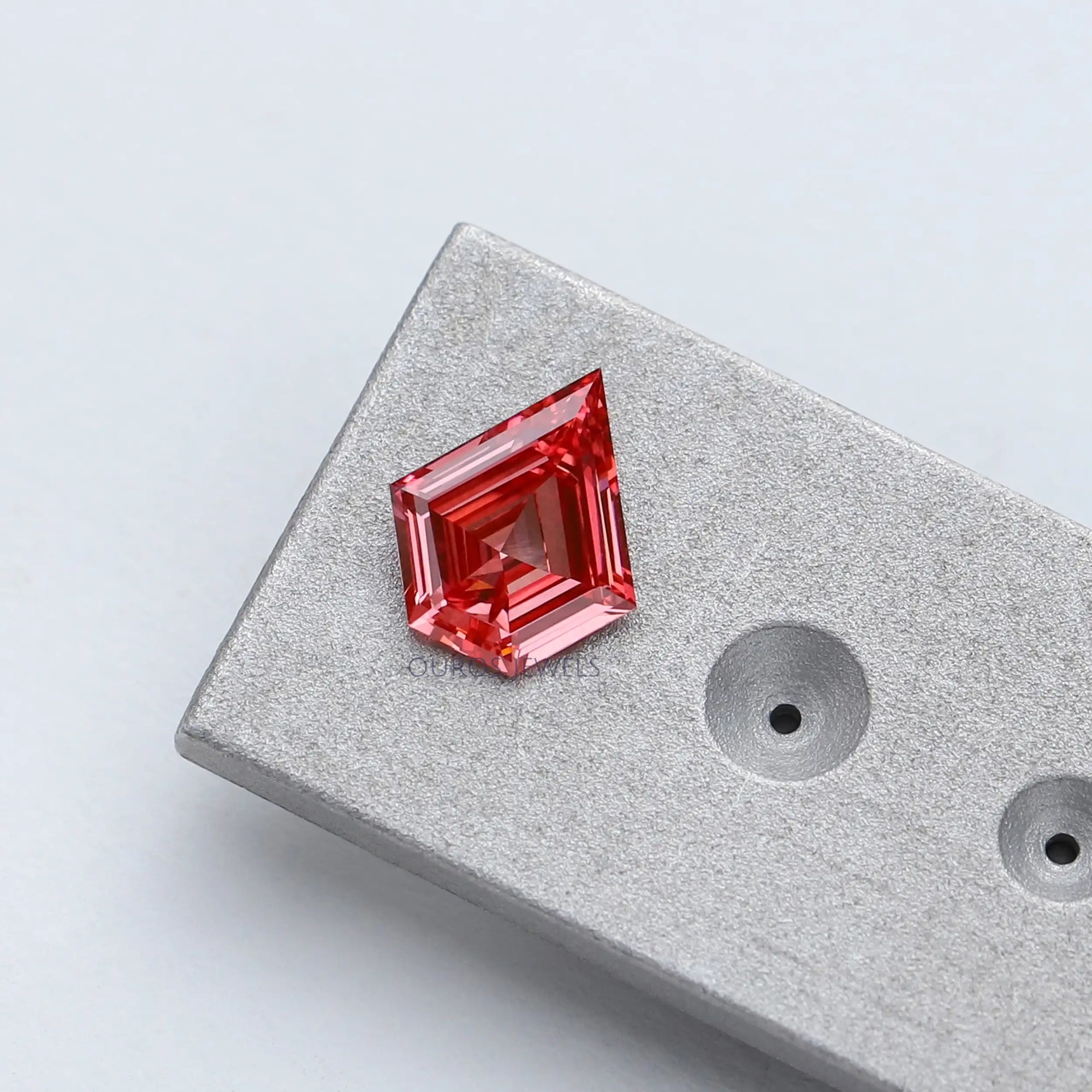 Fancy Pink Kite Cut Lab Diamond