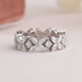 Marquise And Round Diamond Flower Wedding Band