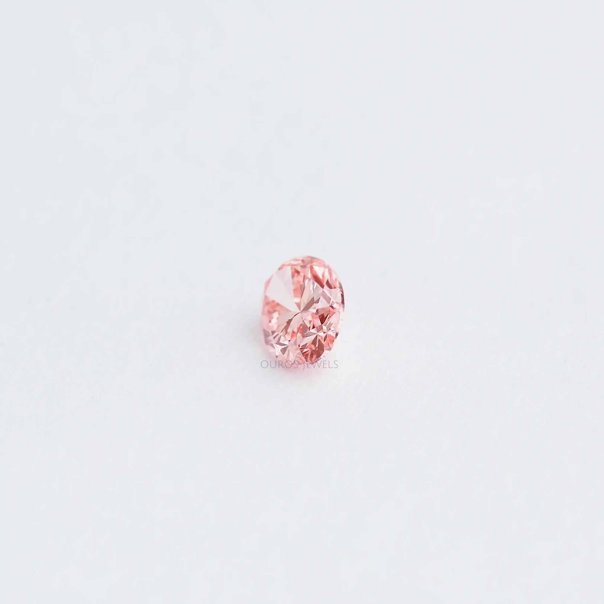 0.60 Carat Pink Oval Cut Lab Diamond Loose