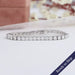 3.50 MM Round Cut Lab Diamond Tennis Bracelet