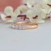 Round Cut Half Eternity Band Rings