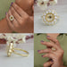Round Cut Flower Style Semi Mount Ring
