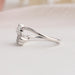 Heart Diamond Bypass Set Dainty Ring