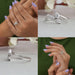 Pear Diamond Bypass Anniversary Ring Rings