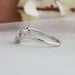 Pear Diamond Double Curved Band Rings