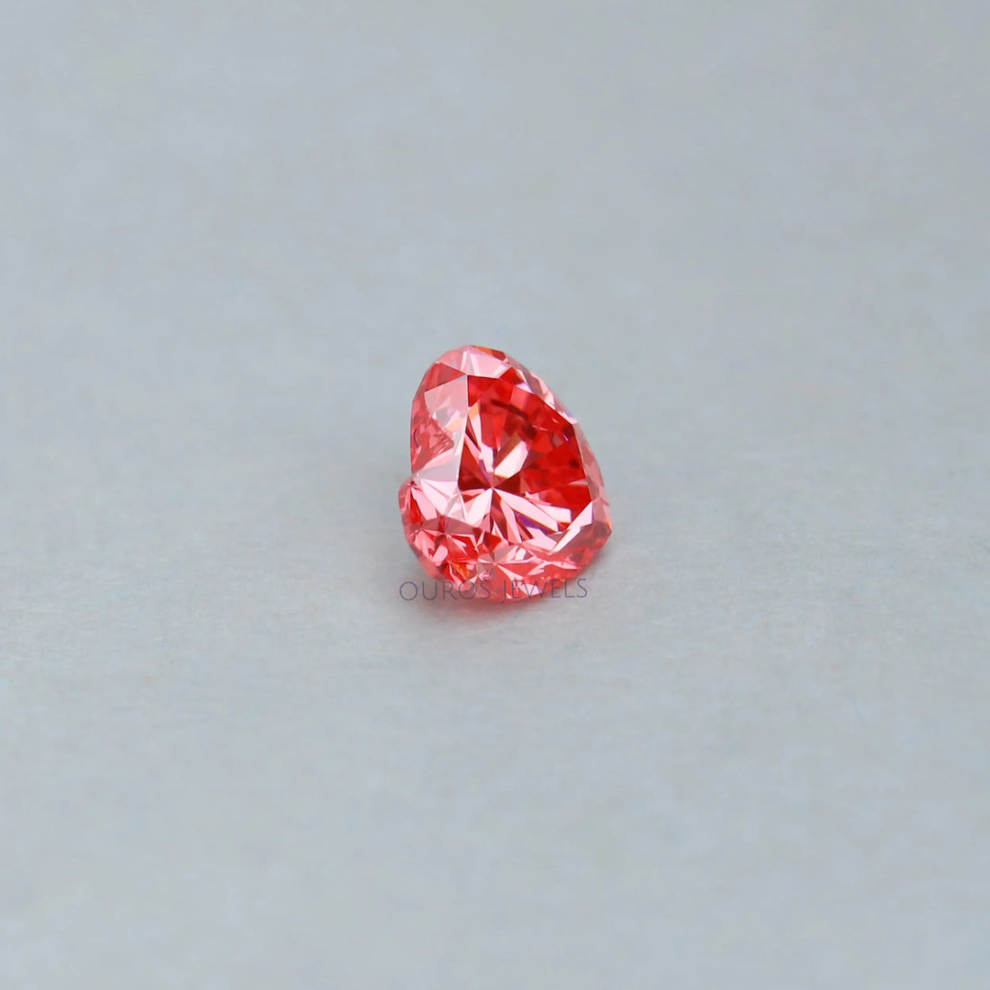 Pink Heart Cut Lab Grown Diamond