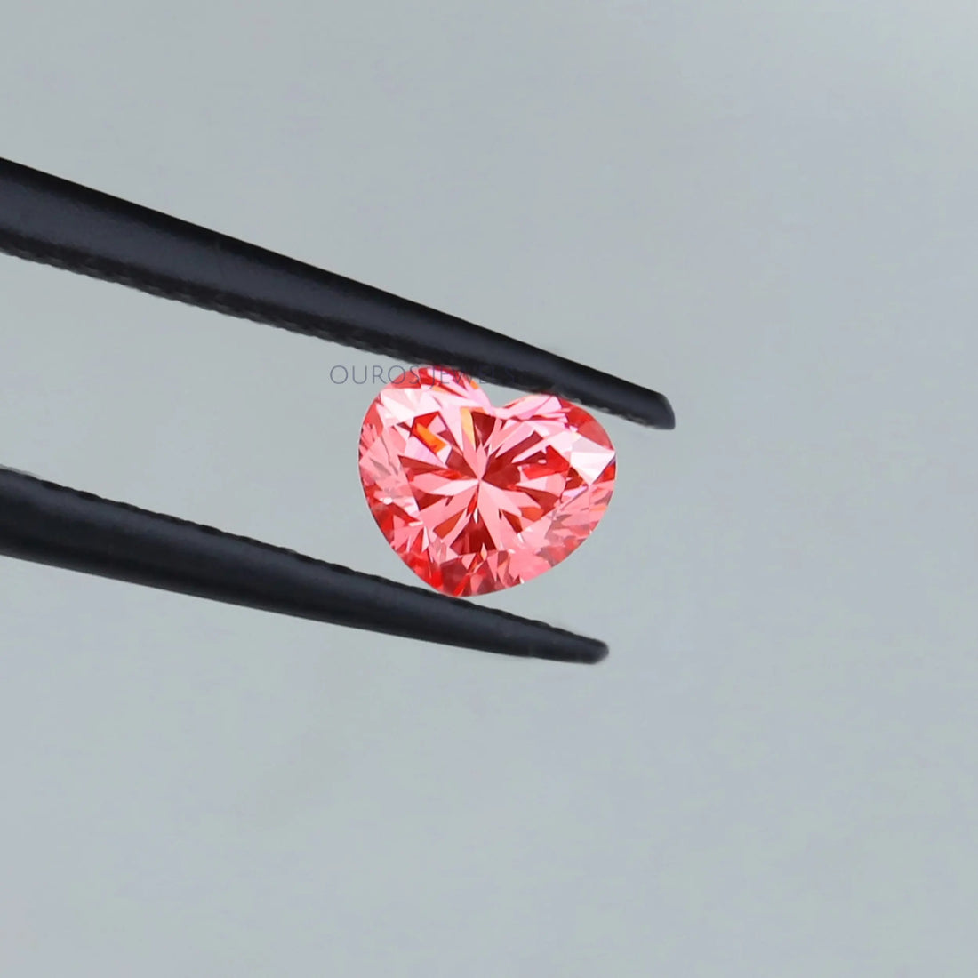 Pink Heart Cut Lab Grown Diamond