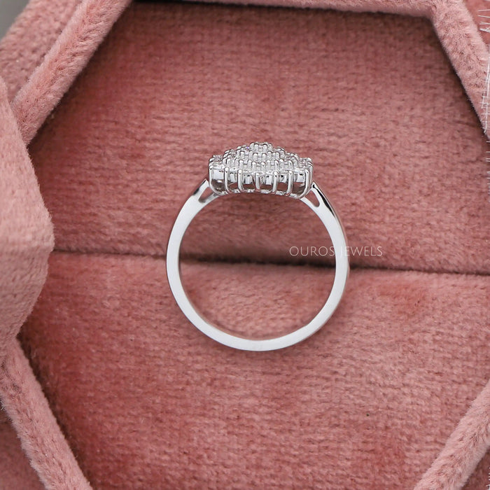 Round Cut Cluster Diamond Ring Rings